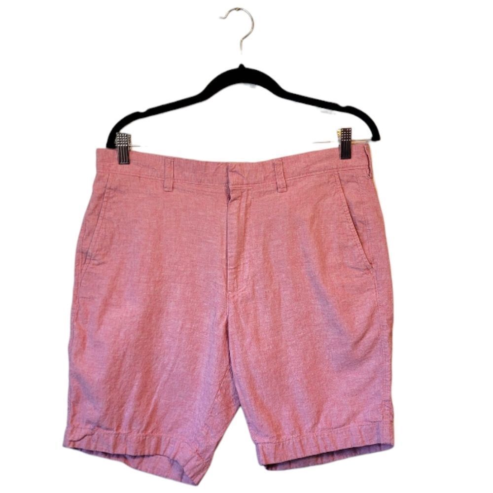 J. Crew Men's Salmon 9" Inseam Linen Blend Shorts Size 33